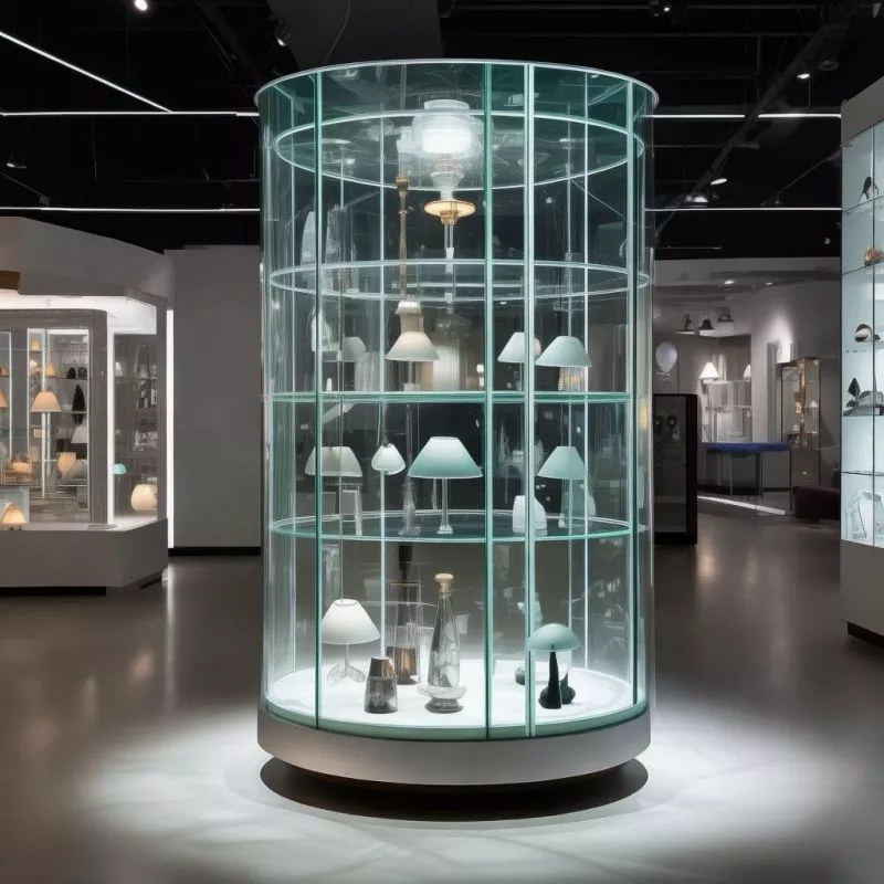 Wat maakt glazen roterende verlichtingsvitrinekasten tot de ideale oplossing voor het tentoonstellen van uw producten