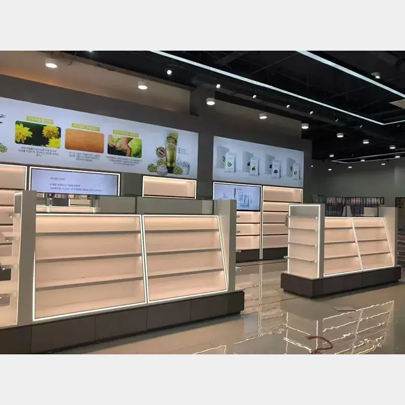 Houten make -up display kast